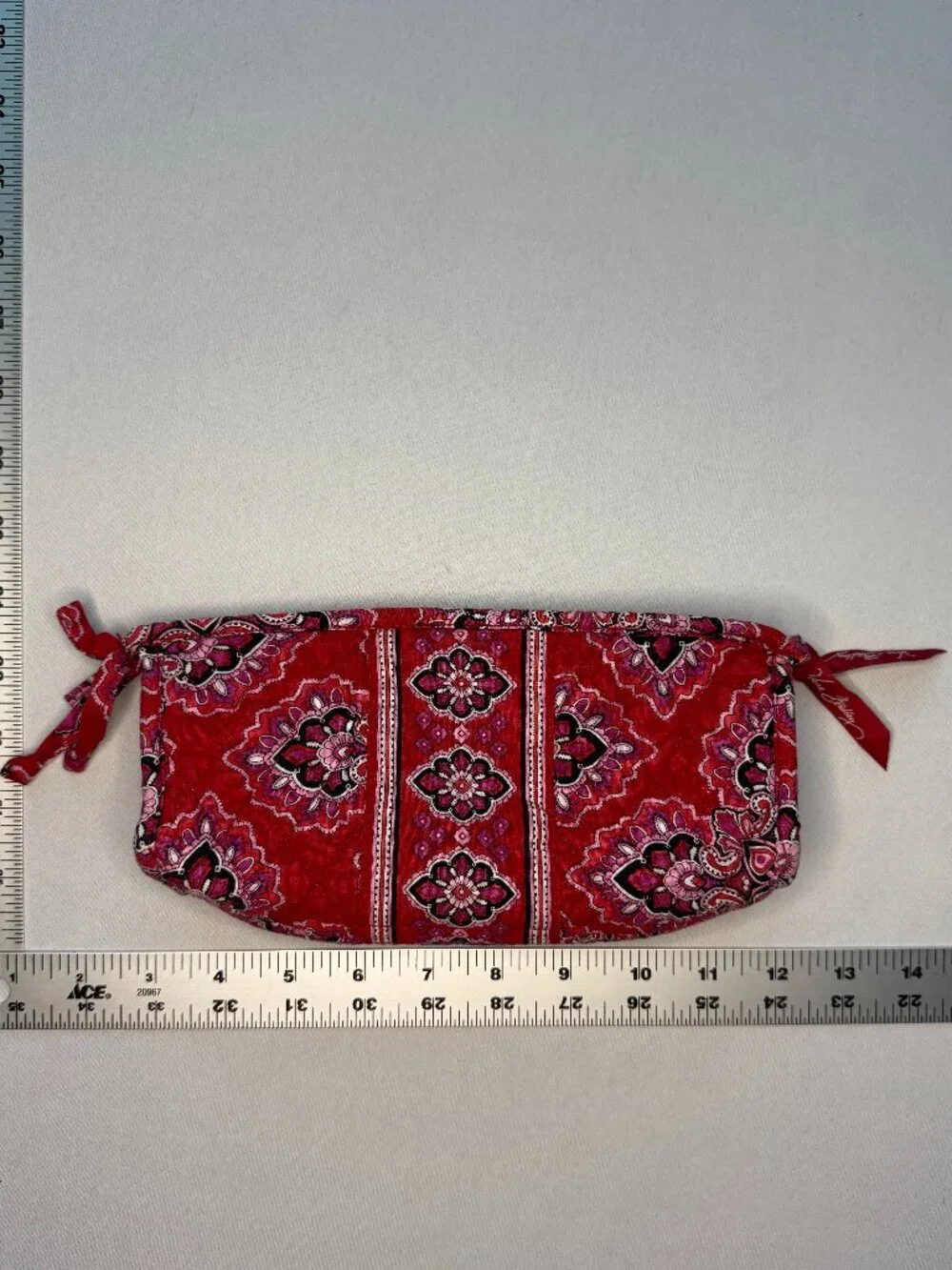 2008 Vera Bradley Pencil/Makeup Case in Frankly Scarlet